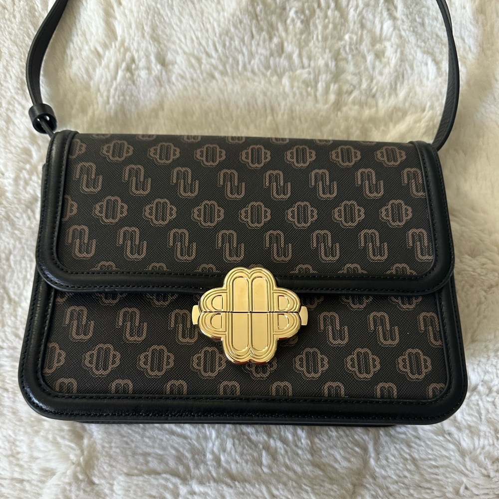MAJE - New Leather crossbody bag in Brown - Picture 1 of 10